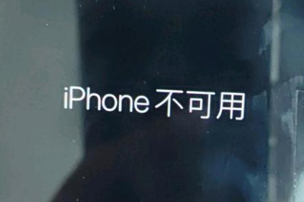 丹江口苹果服务网点分享锁屏界面显示“iPhone 不可用”如何解决 