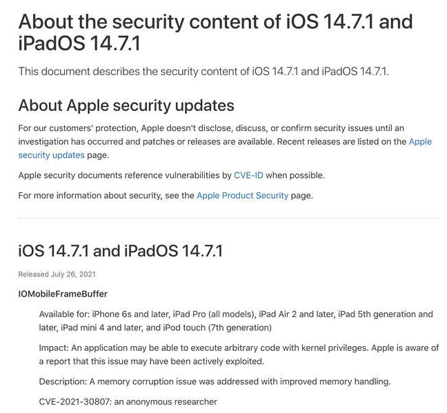 丹江口苹果手机维修分享iOS 14.7.1 正式版更新内容及升级方法 